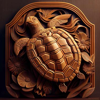 3D model Tortuga Two Treasures game (STL)